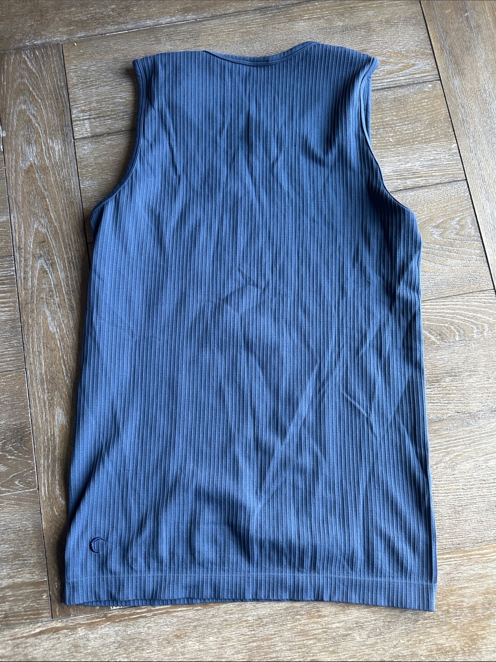 ZYIA Ribbed Tank Top in Slate Blue - Picture 2 of 3